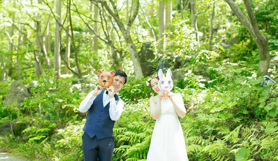 森のドレスプラン フォトウエディング 前撮り 結婚式場 ブライダル しょうざんリゾート京都